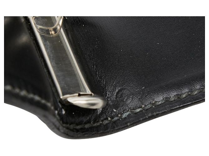 Ring Couverture de planificateur système en cuir noir Hermès - vue 9