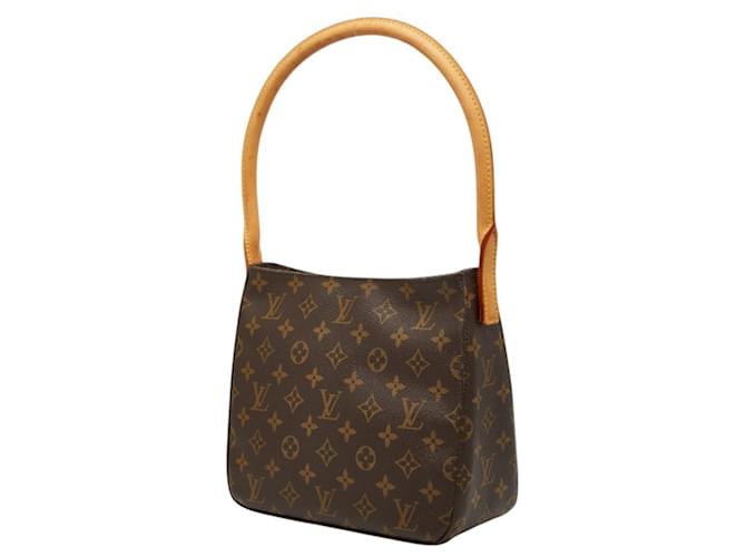 Borsa Louis Vuitton Monogram Looping MM Marrone - vista 2