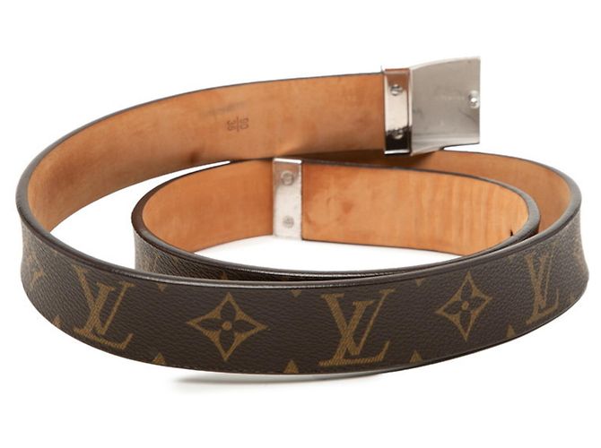 Cintura Quadrata Monogramma Louis Vuitton Marrone - vista 3
