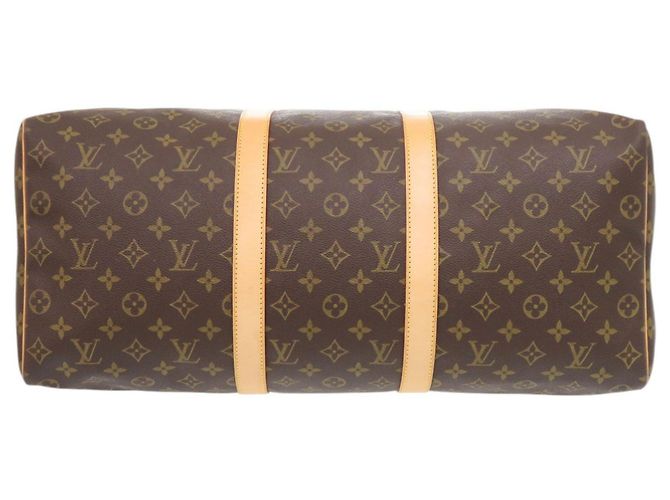 Borsa Boston Keepall 50 Monogram Louis Vuitton Marrone Monogramma - vista 3