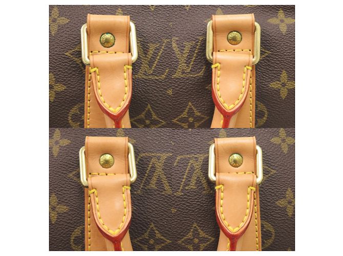 Borsa Boston Keepall 50 Monogram Louis Vuitton Marrone Monogramma - vista 7