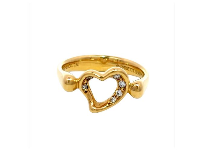 Anello Open Heart Elsa Peretti di Tiffany & Co. D'oro - vista 2