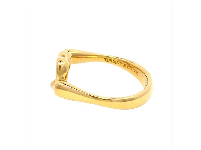 Anello Open Heart Elsa Peretti di Tiffany & Co. D'oro - vista 3