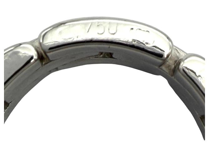 Anello Maillon Panthère a 3 File in Oro Bianco 18K di Cartier D'oro - vista 6