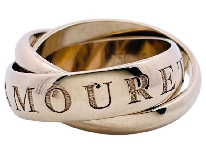 Cartier Trinity Ring - Limitierte Weihnachtsausgabe 1998 Golden - Ansicht 2