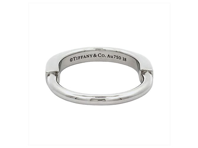 Anello Piccolo Lock di Tiffany & Co. in Oro Bianco D'oro - vista 2