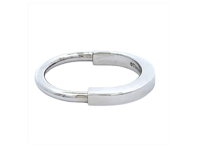 Anello Piccolo Lock di Tiffany & Co. in Oro Bianco D'oro - vista 3