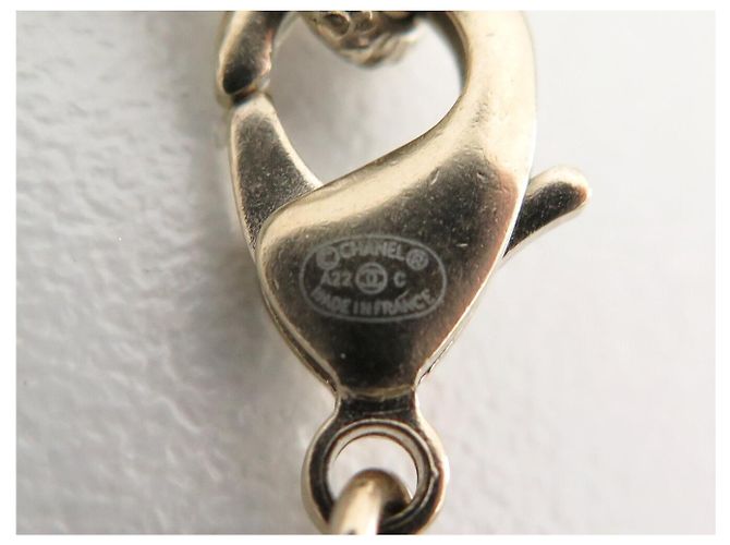 NUEVO COLLAR CHANEL PENDIENTES LOGO CC LABIAL ROJO AB7670 2022 COLLAR Dorado - vista 5