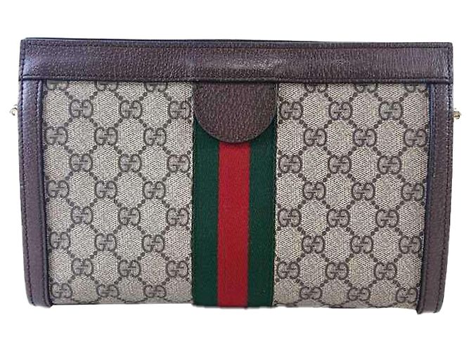 Borsa a spalla Gucci Ophidia in pelle Multicolore - vista 3
