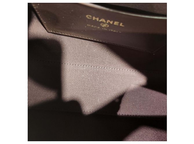 Bowling Chanel Borsa cilindrica in caviale, borsa a spalla, borsa a tracolla Nero - vista 6