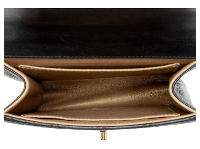 Gabrielle Borsa a tracolla verticale piccola in pelle di agnello chic con perle Chanel Nero - vista 7
