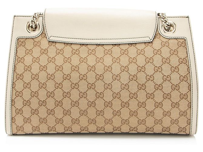 Gucci GG Canvas Emily Große Schultertasche Braun - Ansicht 3