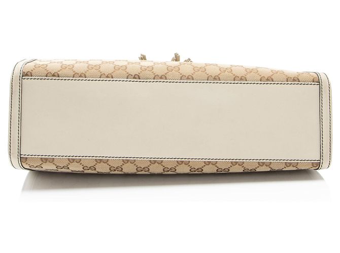 Gucci GG Canvas Emily Große Schultertasche Braun - Ansicht 4