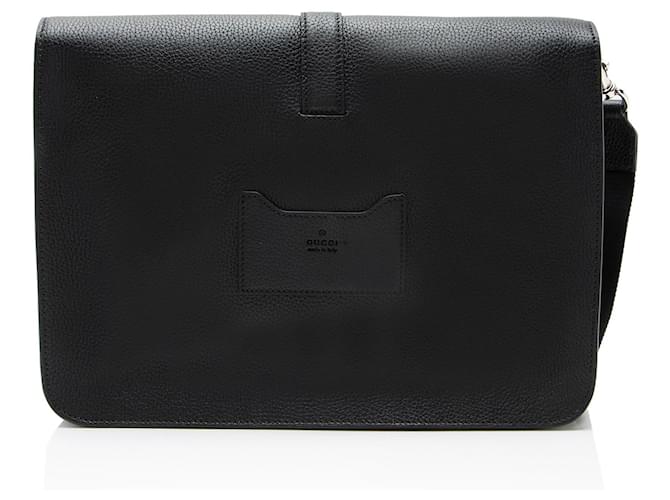 Portadocumenti in Pelle Web Gucci Nero - vista 3