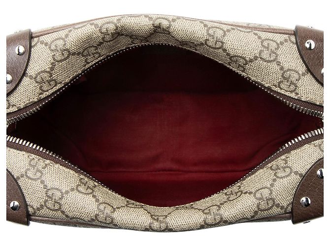 Bolso Trunk Suave GG Supreme de Gucci Castaño Beige - vista 7