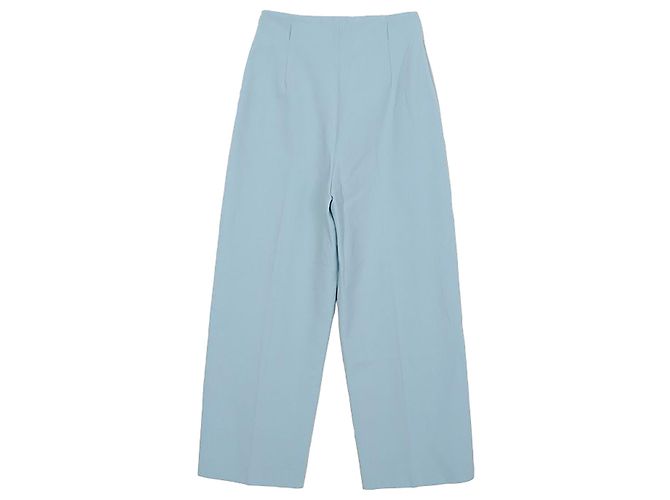 Pantalones anchos Hermès azul cielo lana - vista 2