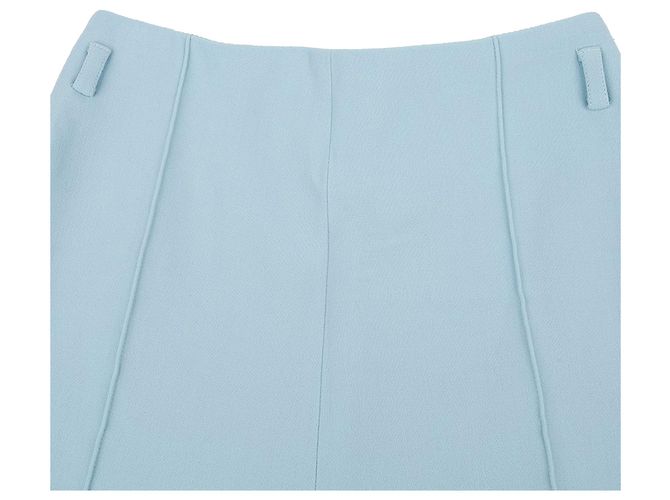 Pantalones anchos Hermès azul cielo lana - vista 3