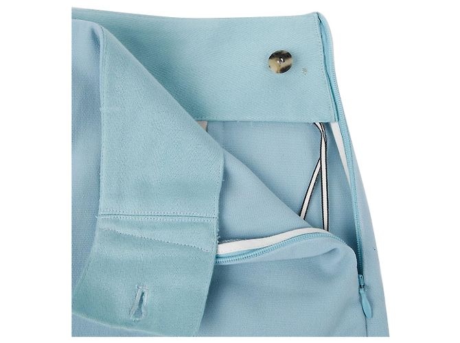 Pantalones anchos Hermès azul cielo lana - vista 4