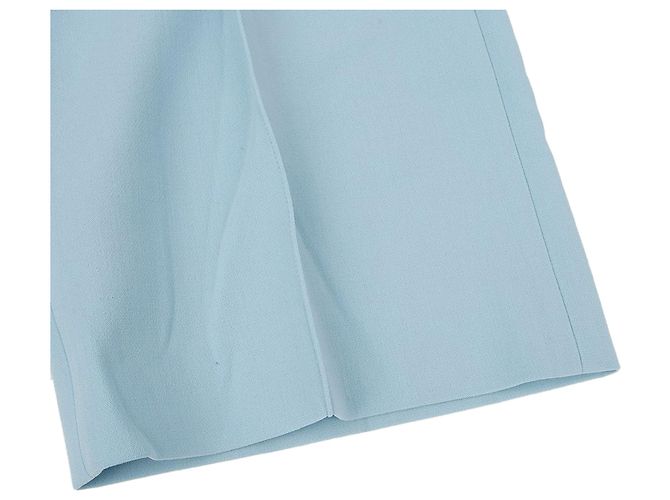 Pantalones anchos Hermès azul cielo lana - vista 9