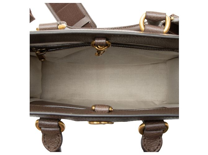 Borsa Tote Verticale Ophidia GG Supreme di Gucci Marrone Beige - vista 7