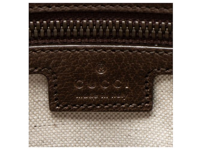 Borsa Tote Verticale Ophidia GG Supreme di Gucci Marrone Beige - vista 8