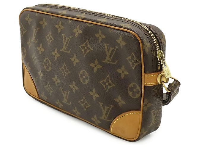 Clutch Dragonne Marly Monogram Louis Vuitton Marrone - vista 2