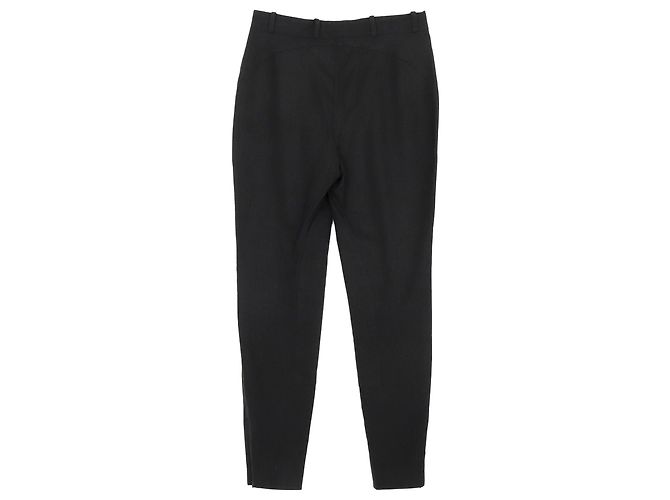 Hermès Pantalones de Lana Talla Gris - vista 2