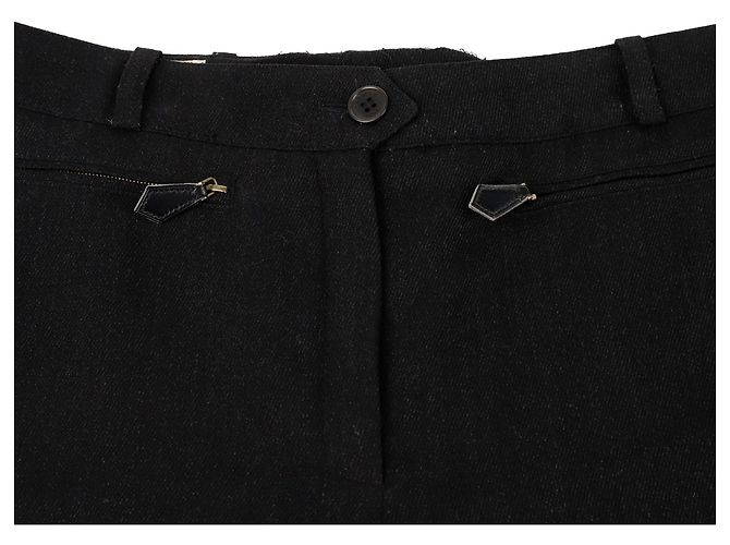 Hermès Pantalones de Lana Talla Gris - vista 4
