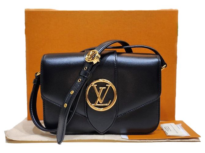 Graceful Louis Vuitton Borsa a spalla incrociata Ponte Neuf Mm Nero - vista 2