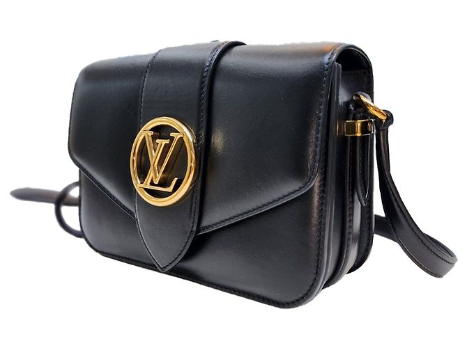 Graceful Louis Vuitton Borsa a spalla incrociata Ponte Neuf Mm Nero - vista 4