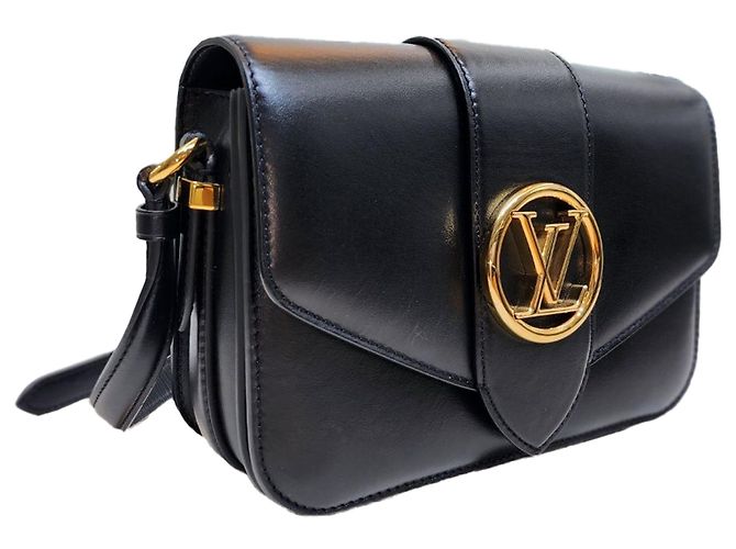Graceful Louis Vuitton Borsa a spalla incrociata Ponte Neuf Mm Nero - vista 5