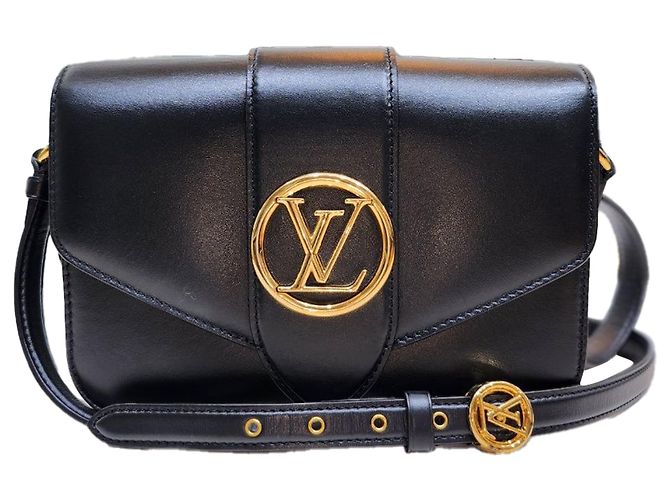 Graceful Louis Vuitton Borsa a spalla incrociata Ponte Neuf Mm Nero - vista 9