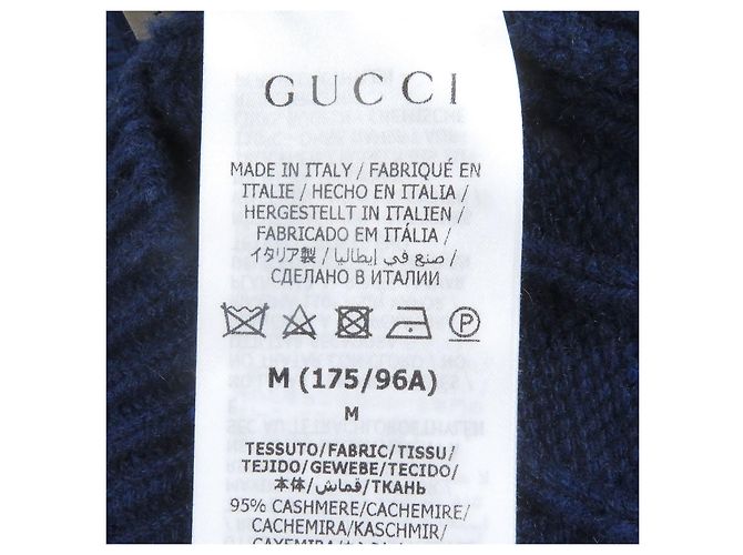 Suéter de cachemira Gucci Web line Azul Azul marino - vista 5