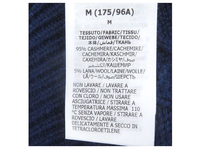 Suéter de cachemira Gucci Web line Azul Azul marino - vista 6