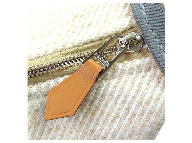 Hermès BRIDE Una Pochette in Lana Nero - vista 11