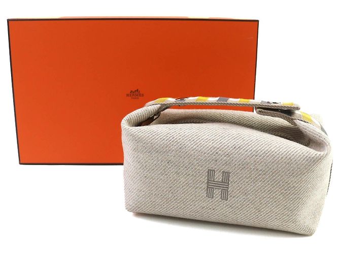 Hermès BRIDE Una Pochette in Lana Nero - vista 2