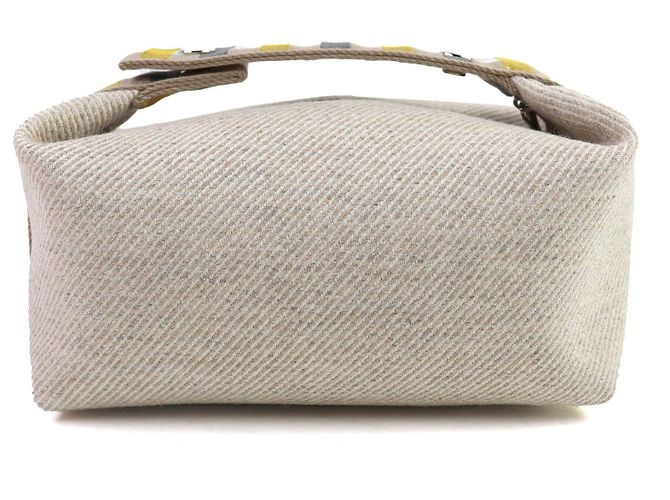 Hermès BRIDE Una Pochette in Lana Nero - vista 3