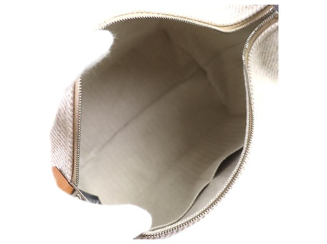 Hermès BRIDE Una Pochette in Lana Nero - vista 8