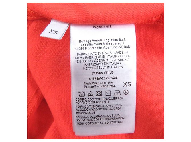 Camiseta de algodón Bottega Veneta Naranja - vista 5