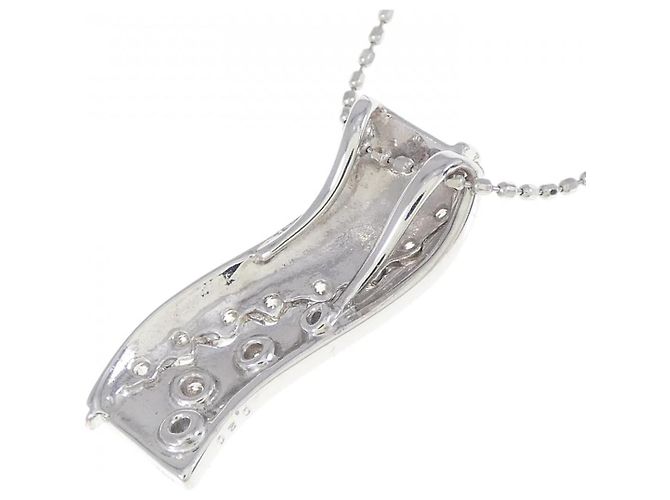 Autre Marque Collana di diamanti in oro bianco Au750 Argento - vista 4