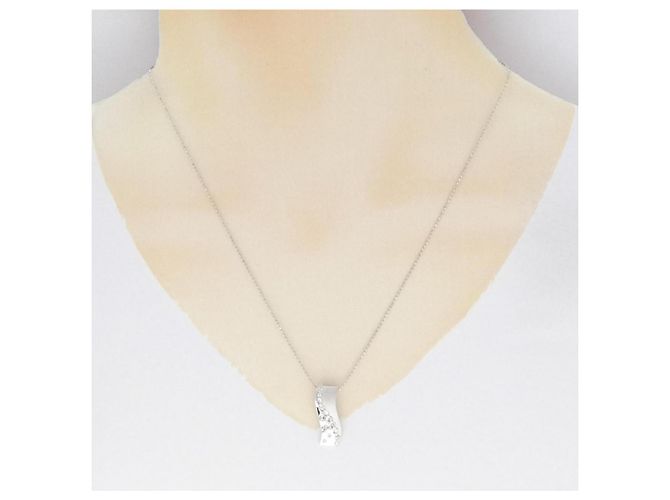 Autre Marque Collana di diamanti in oro bianco Au750 Argento - vista 6