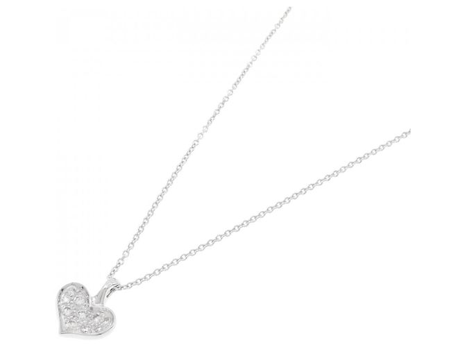 Autre Marque Collana con diamante a forma di cuore Au750 Argento - vista 2