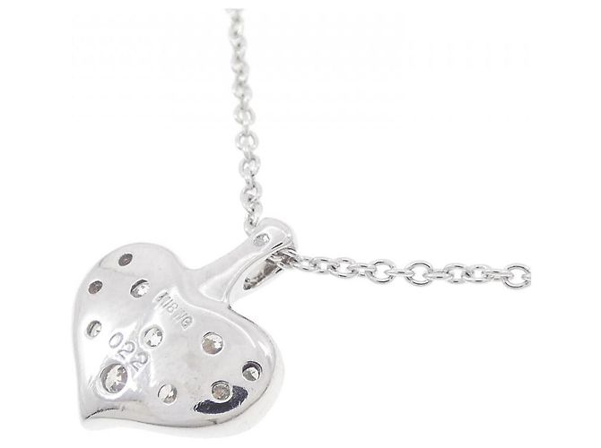 Autre Marque Collana con diamante a forma di cuore Au750 Argento - vista 4