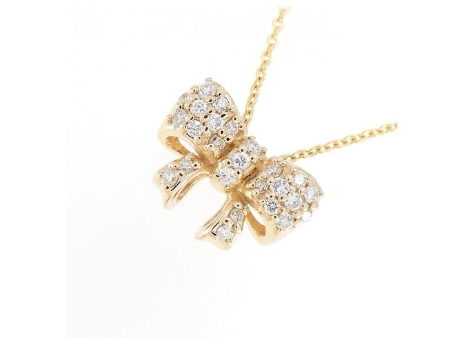 Autre Marque Collana in diamante a nastro Au750 Rosa - vista 3