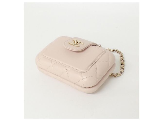 Timeless Clutch a Catena in Pelle di Agnello Chanel Rosa - vista 3
