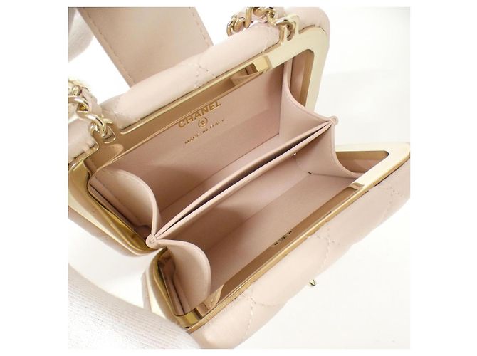 Timeless Clutch a Catena in Pelle di Agnello Chanel Rosa - vista 5