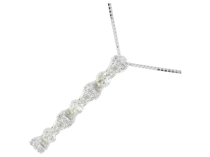 Autre Marque Collana in diamante in oro bianco Au750 Argento - vista 3