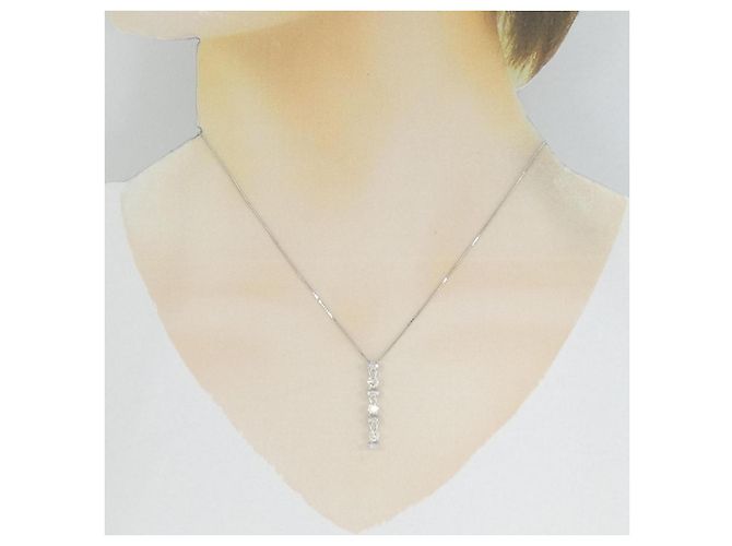Autre Marque Collana in diamante in oro bianco Au750 Argento - vista 6