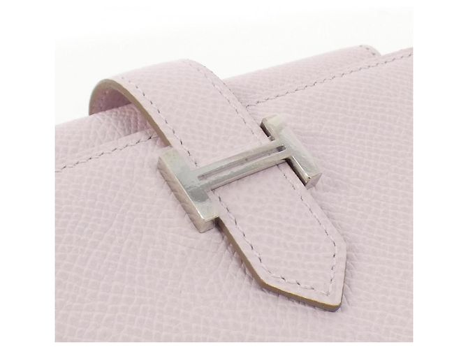 Béarn Hermès Cartera Hermes Bearn Combine Epsom Rosa - vista 6