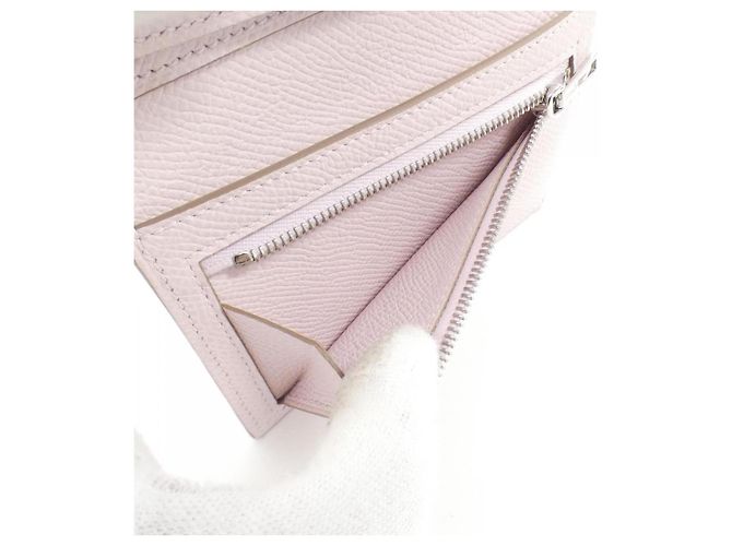 Béarn Hermès Cartera Hermes Bearn Combine Epsom Rosa - vista 9